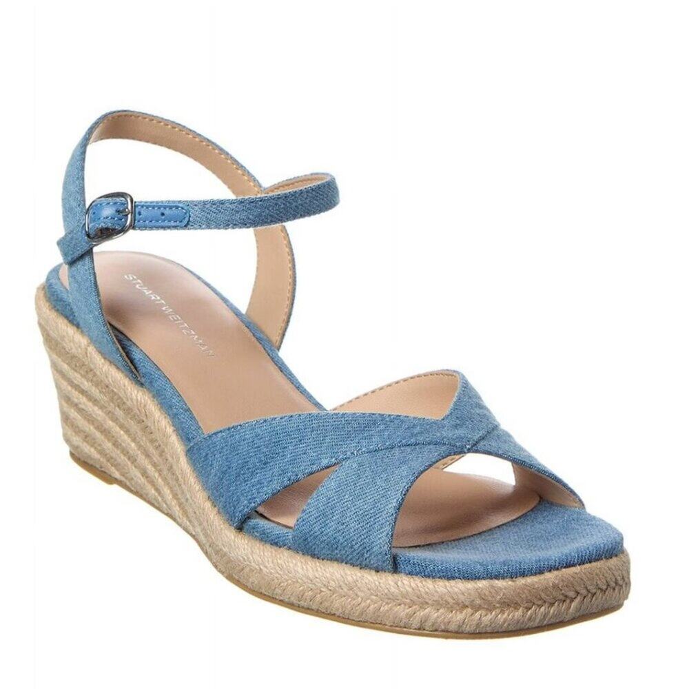Stuart Weitzman Miami Espadrille Sandal Size 7.5 New